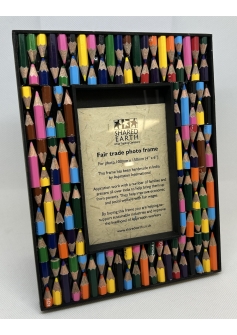 Fairtrade crayon picture frame