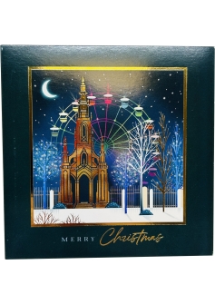 scott monument edinburgh christmas card