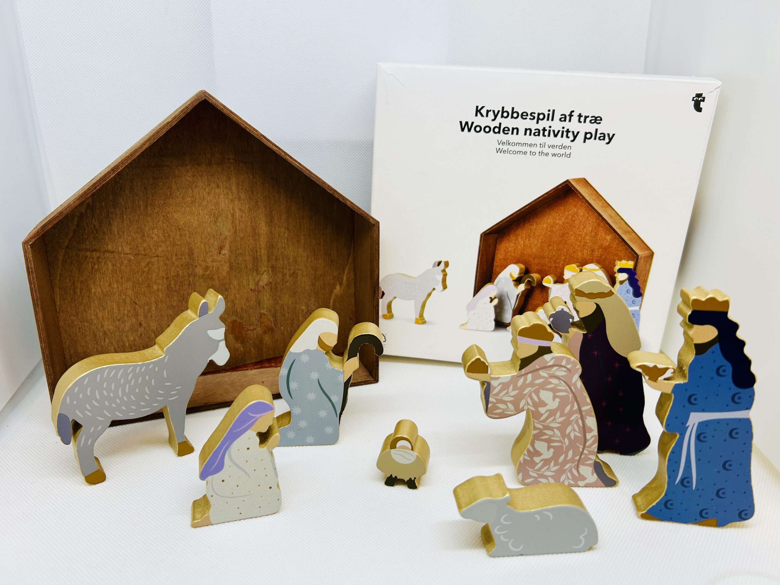 Flying Tiger Wooden Nativity Set